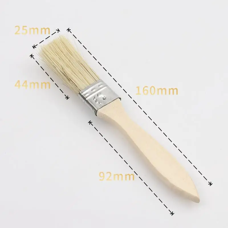 10pcs 작은 페인트 브러시 예술 수공예 그림 염색 바니시 접착제 적용에 적합 나무 손잡이 실내/실외 수리