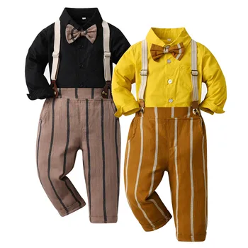 Toddler Boys Long Sleeve T Shirt Tops Striped Prints Pants Child Twin Boys Baby Clothes Boy Gift Fashion Clothes for Toddlers 3