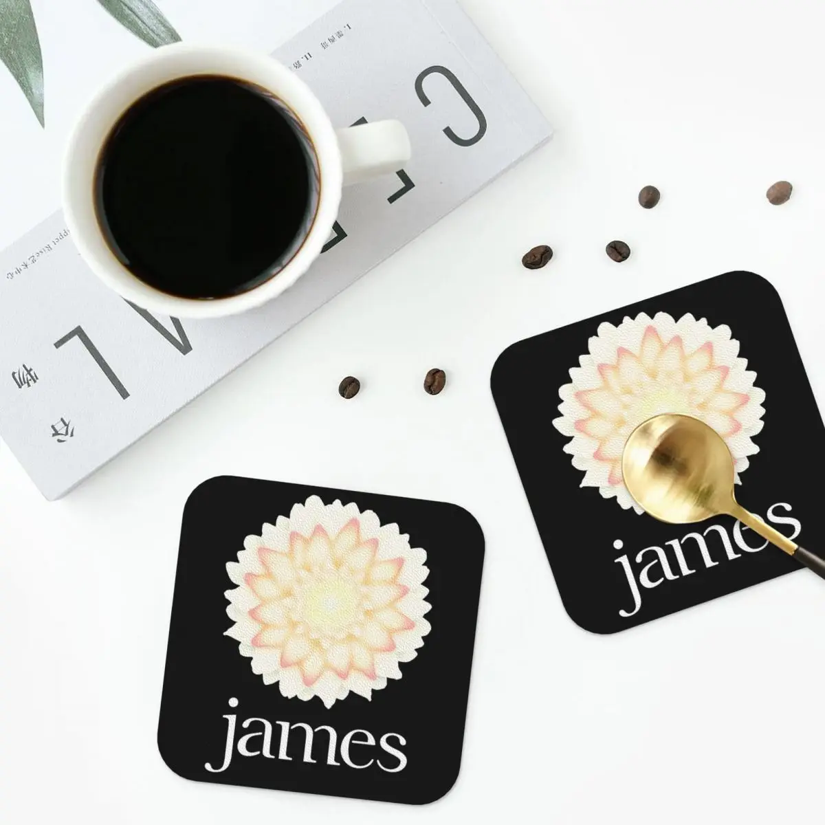 

The Gathering Sound Coasters Kitchen Placemats Waterproof Insulation Cup Coffee Mats Decor Home Tableware Pads Set of 4