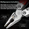Multi Knife Camping Outdoor Folding Plier Electrician Hand Tools Pliers Multitool Multifuntional EDC Foldable Small Knives 2