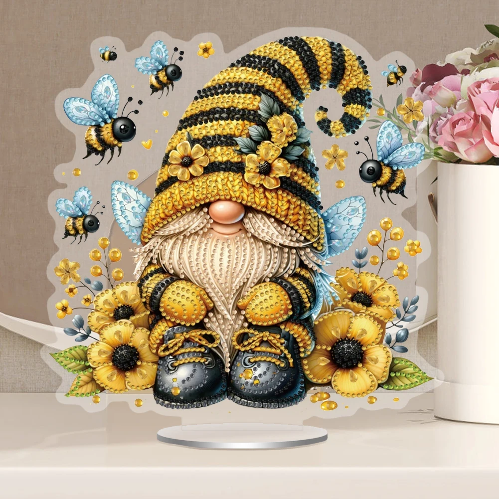 Acrylic DIY Diamond Painting Gnome Ornament Kit