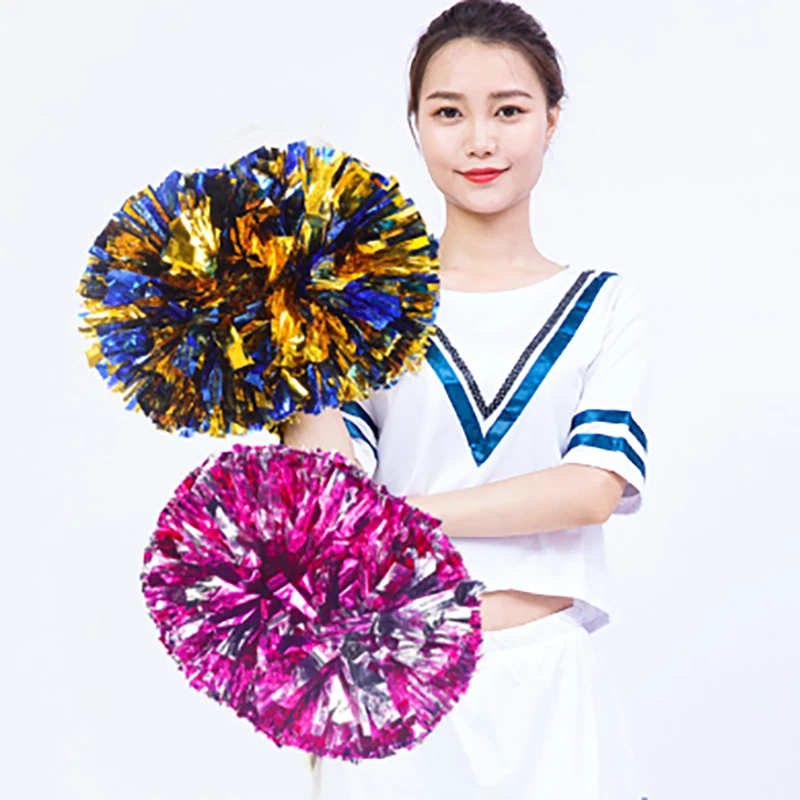 Description Picture 4 of item30/34CM Game Pom Poms Cheerleading Cheer Ball Flower Sports Match Vocal Dance Party Concert Decorator Come On Prop Club Supply
