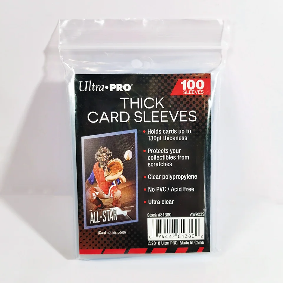 100 Pcs Protège Carte, Card Sleeves 66 * 91mm, Top Loader Pochette Carte Magic Individuel, Poche