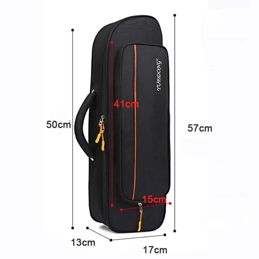 Trumpet Gig Bag Trumpet Bag Oxford Cloth Soft Thicken Backpack Waterproof Brass Instruments Parts Storage Case