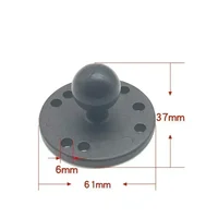 Jadkinsta 1 or 1.5 inch Rubber Ball Mount to Aluminum Motorcycle Round Square Mounting Base Plate for Gopro Camera Cellphones - Image 4
