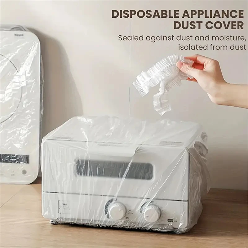 Description Picture 5 of itemBig Disposable Dust Cover Household Appliances Extra Large Thickened Fan Rice Cooker Microwave Oven Universal Transparent Cover