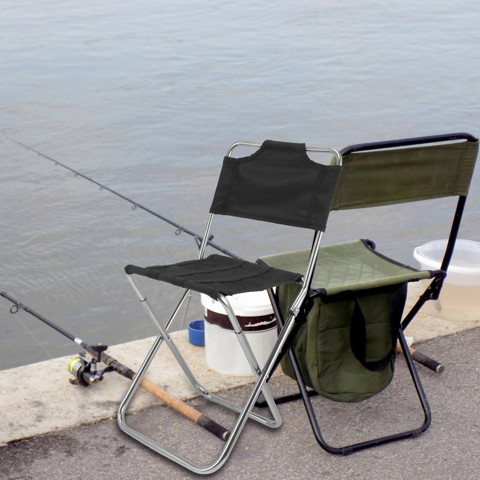 Fishing Folding Chair Stool Multi-function Stools Convenient Portable Outdoor Polyester Camping Foldable