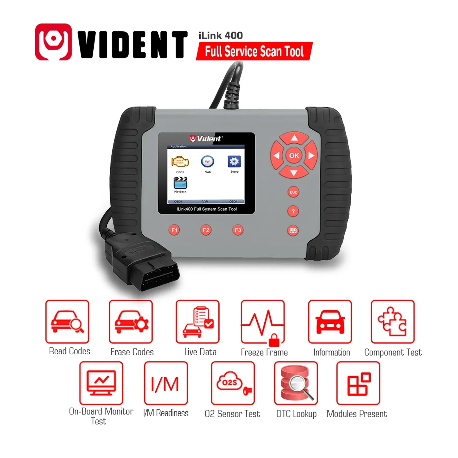

Диагностический прибор Vident I Link400, полная система, поддержка ABS/SRS/EPB // DPF регенерация/сброс масла, iLink 400, диагностический прибор для всех автомобилей