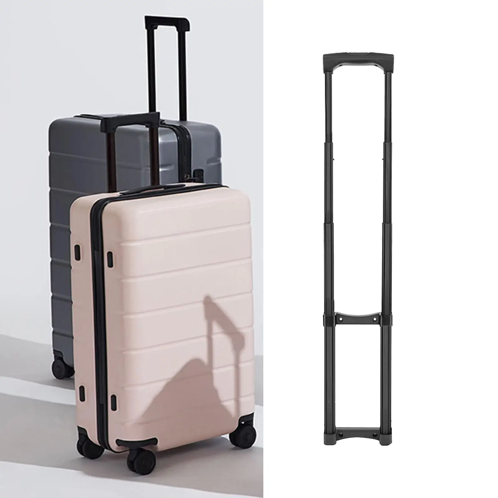 Replacement Travel Luggage Telescopic Handle Traveling Accessories Repair Parts Sturdy Wear Resistant Daily Usage Folding Handle