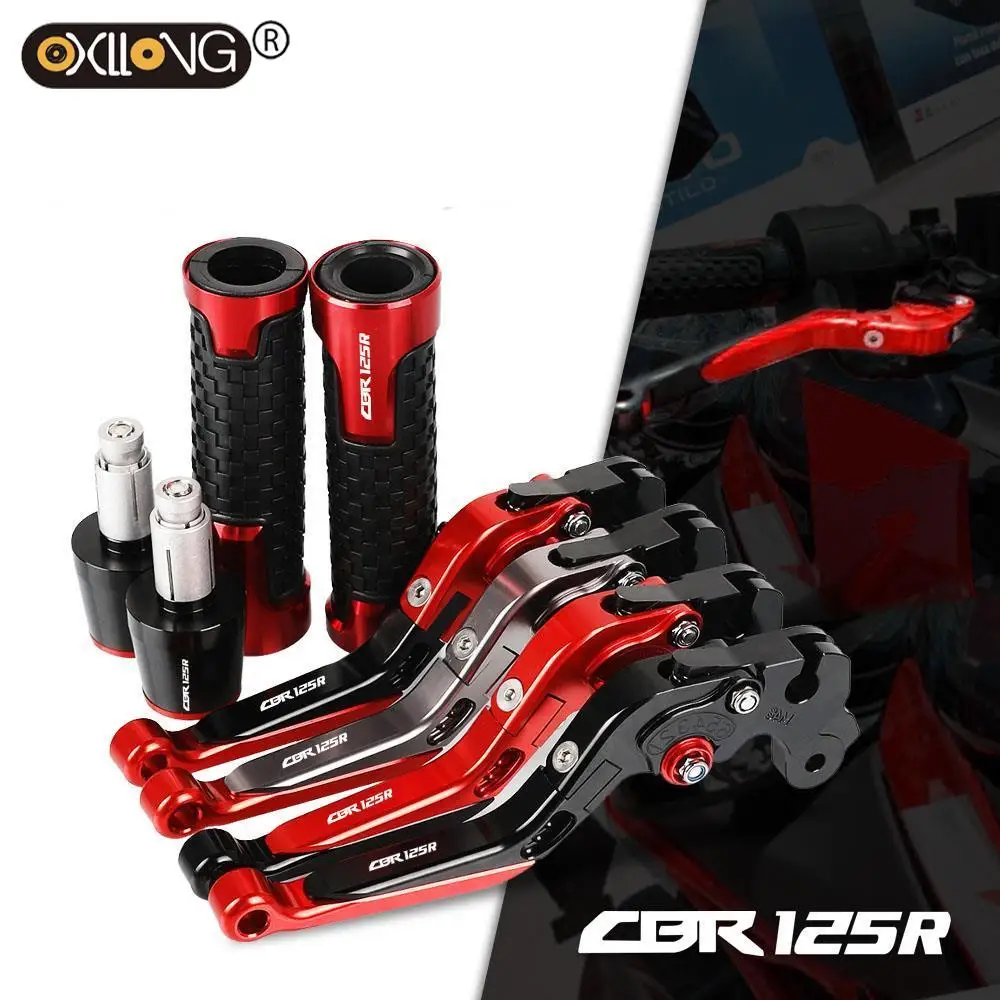 

CBR125R LOGO CNC Brake Clutch Levers Handlebar Hand Grips ends For HONDA CBR125R 2011 2012 2013 2014 2015 2016 2017 2018-2020
