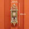 1pc 1:12 Dollhouse Miniature Wall Clock Play Doll House Miniaturas Home Decor Accessories Toy Pretend Play Furniture Toy 6