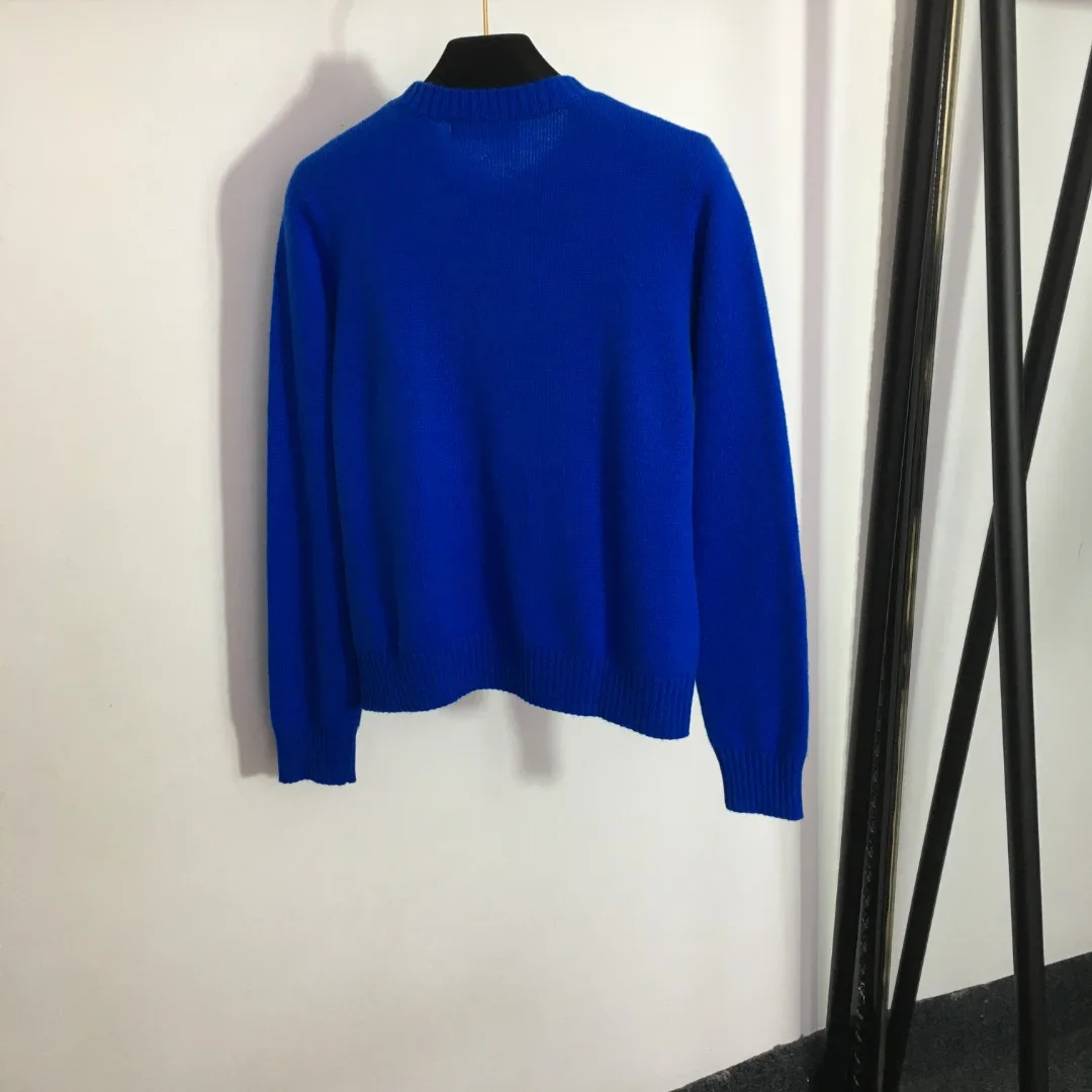 

2023 Autumn/Winter Cashmere Round Neck Pure Long Sleeve Top Sweater