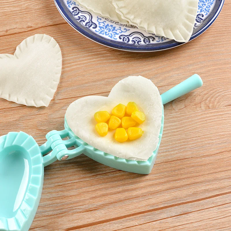 S2e0888f7015340e6b9ddde65f1ca7da0e 3 Model Kitchen Dumpling Mold Heart Butterfly Flower Shape DIY Dumplings Making Dough Press Pie Dumpling Mold Maker