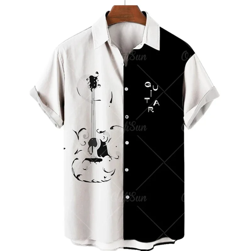 Рисунок 4 - Мужская рубашка с принтом музыки
