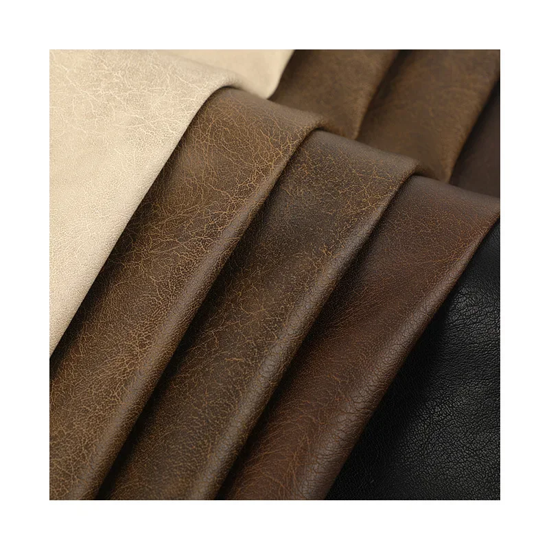 Full Cotton Bottom Artificial Leather PU Leather Home Bag Clothing Belt Jacket Home Packaging Fabric