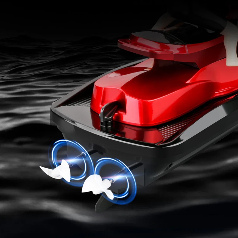 20 KM/H RC boat motorcycle speedboat 2.4G radio remote control high speed ship water game gift for children kids birthday 3