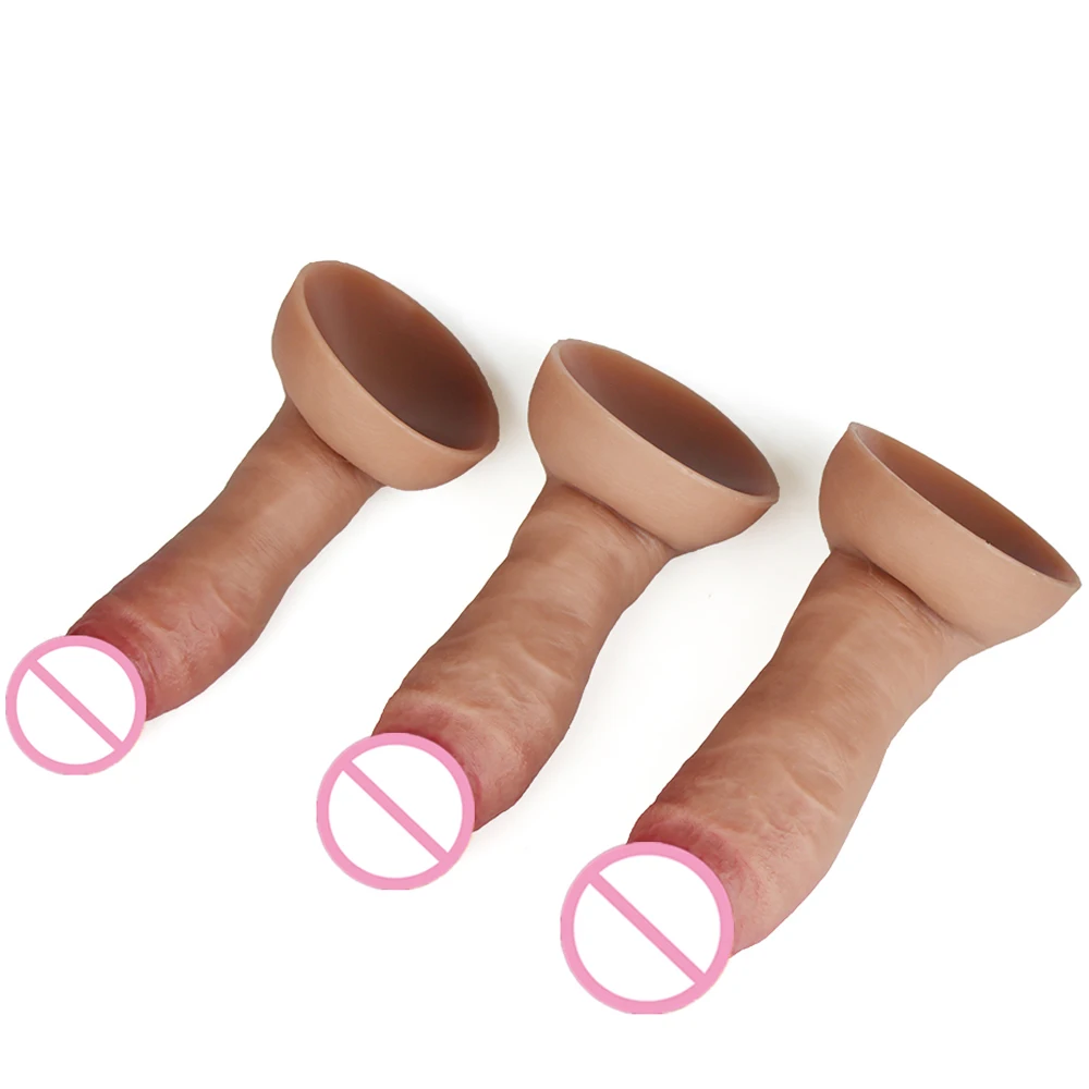 Real Men Skin Dildos Soft Silicone Suction Cup Big Huge Cock Male Artificial Penis Cheap Adult 18 Vagina Anal Sex Toys For Women — view 6