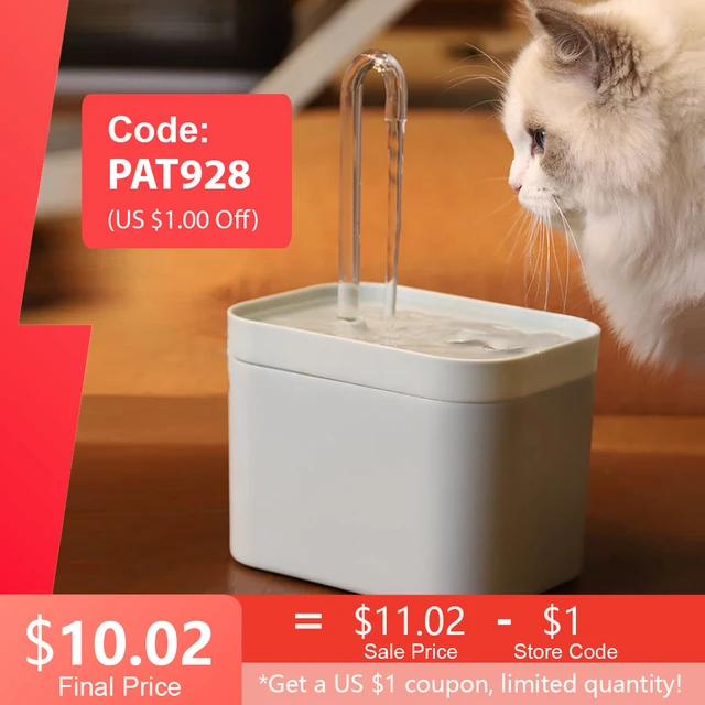 Cat Water Fountain Auto Filter USB Electric Mute Cat Drinker Bowl 1.5L Recirculate Filtring Drinker for Cats Pet Water Dispenser 1