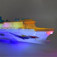 Electric Universal Ocean Liner Ship Toy 49CM Model with Sound Music Automatic Steering ideal as a Cruises Boat Toy for Children 1