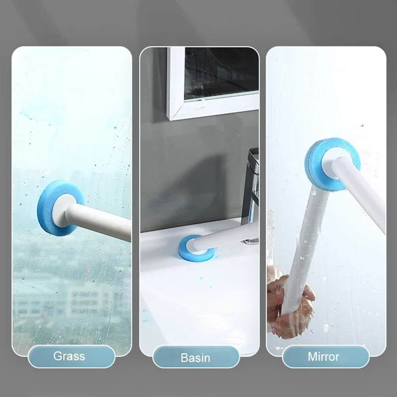 IZEFS Disposable Toilet Brush Wall-Mounted Cleaning Brush Cleaning Liquid WC Replacement Head Bathroom Accessories Disposable Toilet Brush