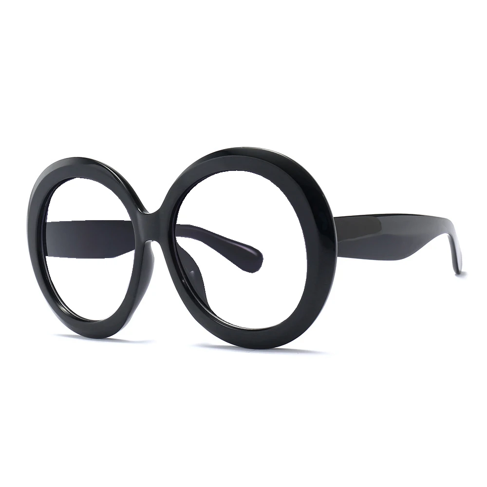 Oversized Unisex Round Sunglasses Women Fashion Retro Driving Eye Wear Men Brand Designer Green Black UV400 Oculos_voghion.com
