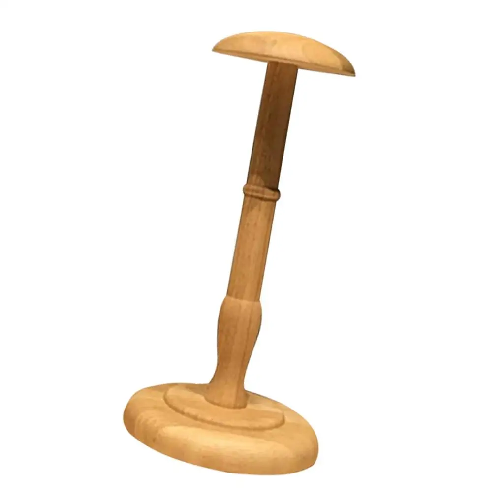 

2x Solid Wood Manikin Ball Hat Holder Stand Display Rack for Block