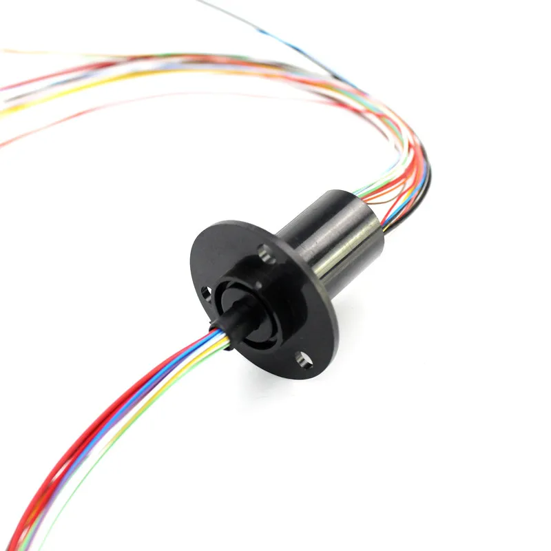 Miniature Slipring 22dia. 12Ways 2A Capsule SlipRing 220V AC 250Rpm CCTV