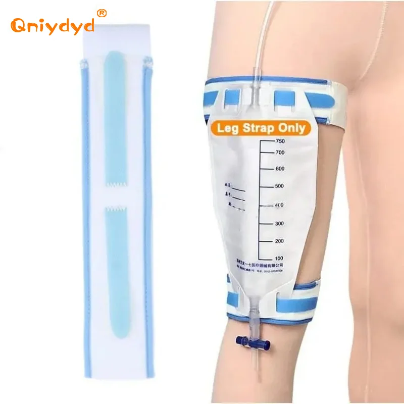Urine Bag Fixator Non-Slip Adjustable Elastic External Durable Urine Bag Leg Holder Fixation Band Starp 1Pcs