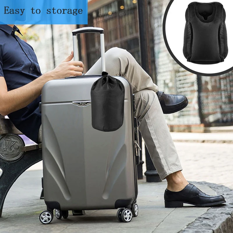 Travel Sleep Pillow Inflatable Car Sleep Artifact Long Distance Flight High Speed Press Office Classroom Lunch Break Accessory