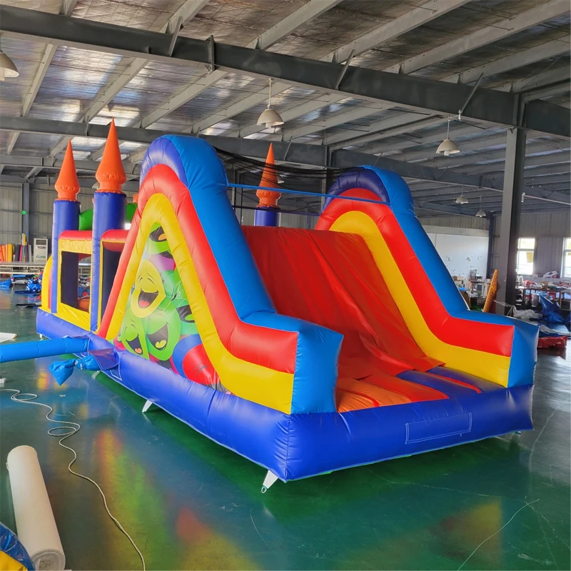 Fashionable Outdoor Entertainment Inflatable Slide Combos Inflatable Obstacle Course For Children