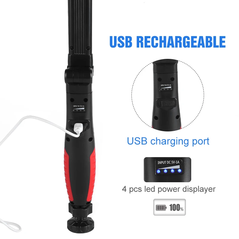 LED work light and flashlight for garage