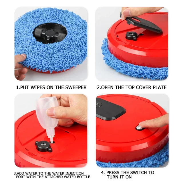 편리한 스마트 청소: PLUZZ 스마트 청소 걸레 로봇 진공 청소기