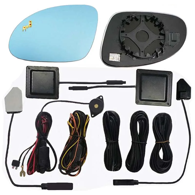 Car Blind Spot Radar Detection Rear View Mirror Auto Electronics LED Warning Light For VW Golf 4 5 6 7 Golf7 MK5 MK6 MK7