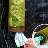 Kitchen Plastic Bag Storage BagGarbage Bag Storage Tool for Household  Shoe Covers,Woven Mesh PocketWall Mounted Removable 3