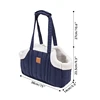 Pet Handbag Cats Carriers Bag Soft Big Capacity with Safety Strap Breathable Pet Carriers Sightseeing Bag 6