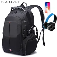 Bange Men backpack large capa large capacity 16inch laptop backpack USB charge waterproof 40L travel bag Rucksack schoolbag back 2
