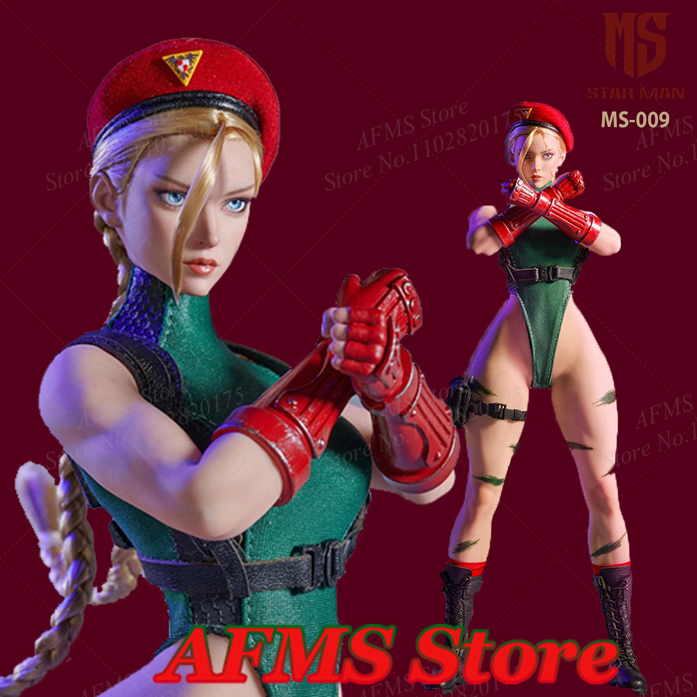 STARMAN MS-009 1/6 Scale Collectible Figure Cammy Fighting Girl Full Set 12Inch Movable Eyes Women Soldier Model Toys