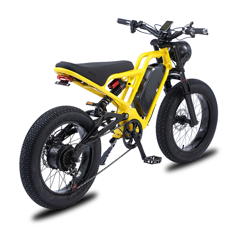 E-bike Factory 1500W powerful electric city bike with 20-inch off-road fat tires aluminum alloy frame mountain bicycle 4pcs 2 2in crawler rc tires with metal rim ultra soft rock crawler tires for 1 10 rc rock crawler traxxas trx4 trx 6 axial scx10 90046