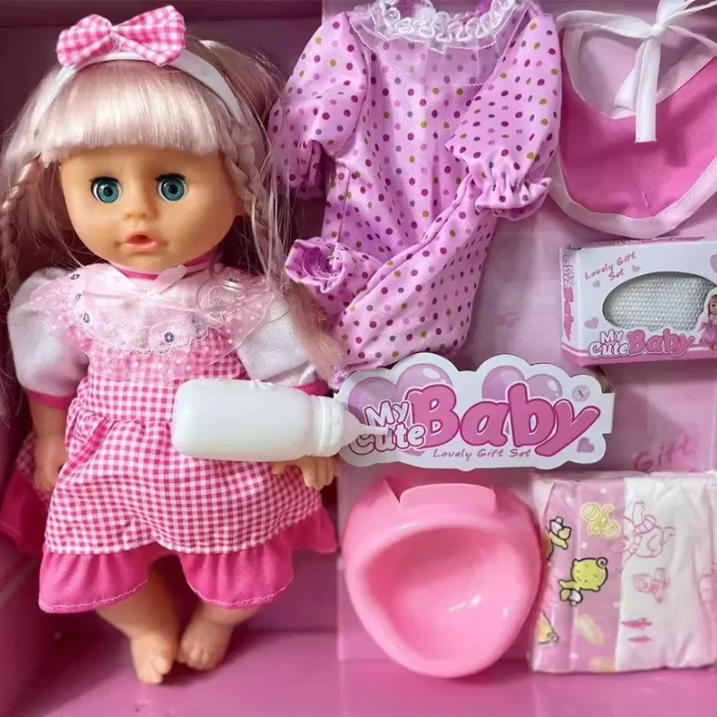 Adorable Poupée Bébé Rose Mon Premier Coffret Cadeau Complet