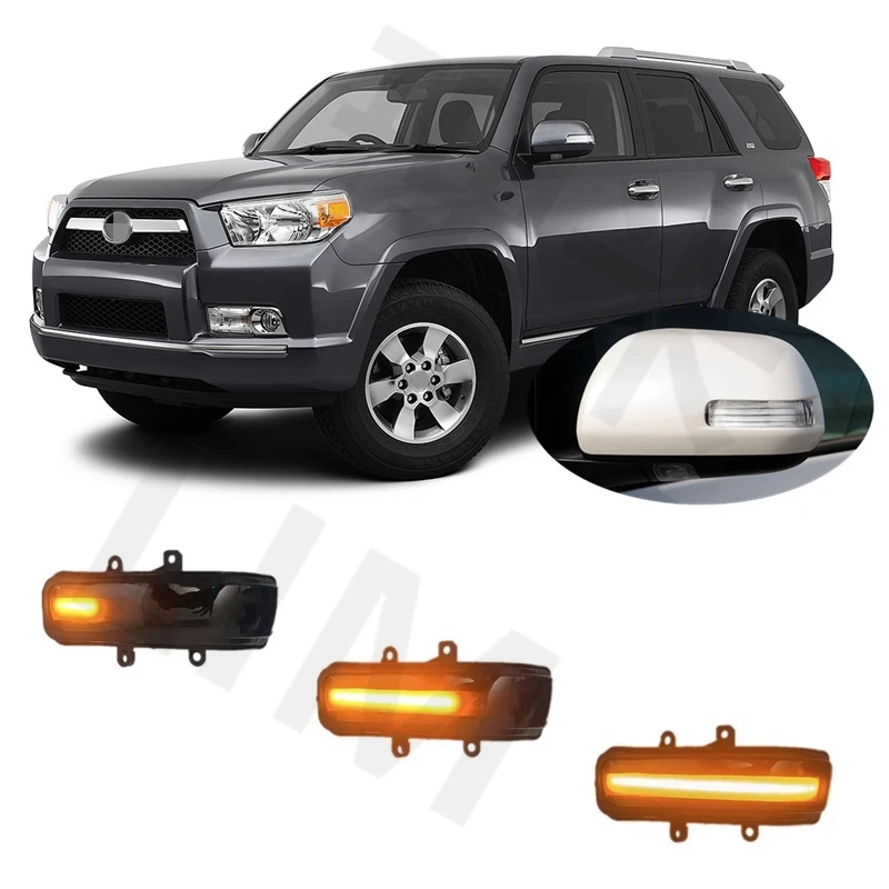 

Для Toyota HILUX SURF 4runner GRN28 # TRN28 #2009 2010 2011 2012, динамическая зеркальная Поворотная лампа
