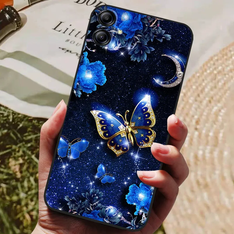 Black Silicone Soft TPU Phone Back Cover Case