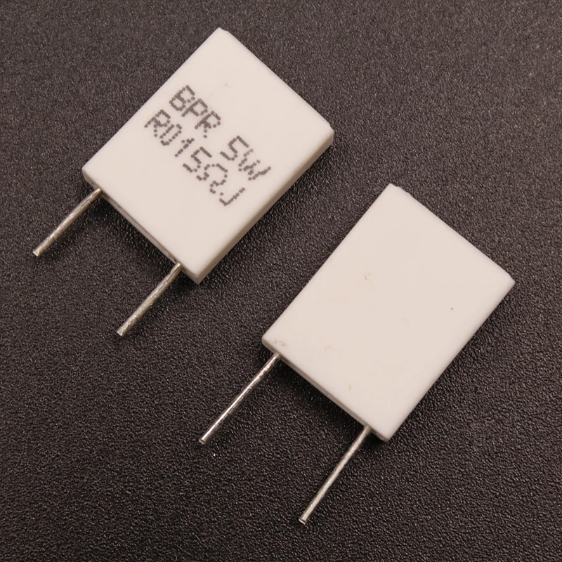 10Pcs MPR non inductive resistors 5W 0.01R 0.5R 0.068R 0.015R 0.22R 0.47R 0.25 ohm 0.015 ceramic cement resistors cement resistor