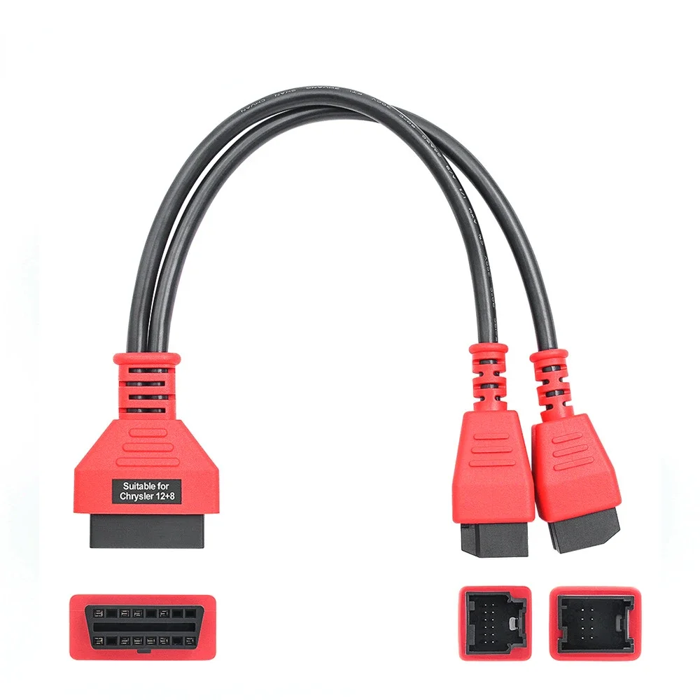 Фото FCA 12 + 8 адаптер MaxiSys/IM608/Start X431 V/OBDSTAR, инженерный Удлинительный кабель для программирования Chrysler №3