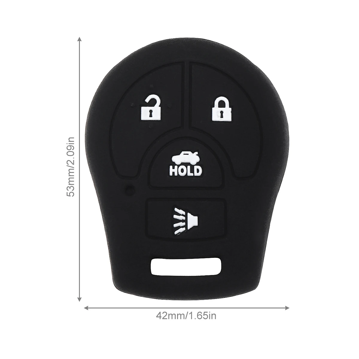 4 Buttons Straight Plate Silicone Car Key Case Protector Holder Fit For Nissan March Qa-shqai Sunny Sy-lphy Ti-ida X-Trail key case key case cover car key shell remote control case cover