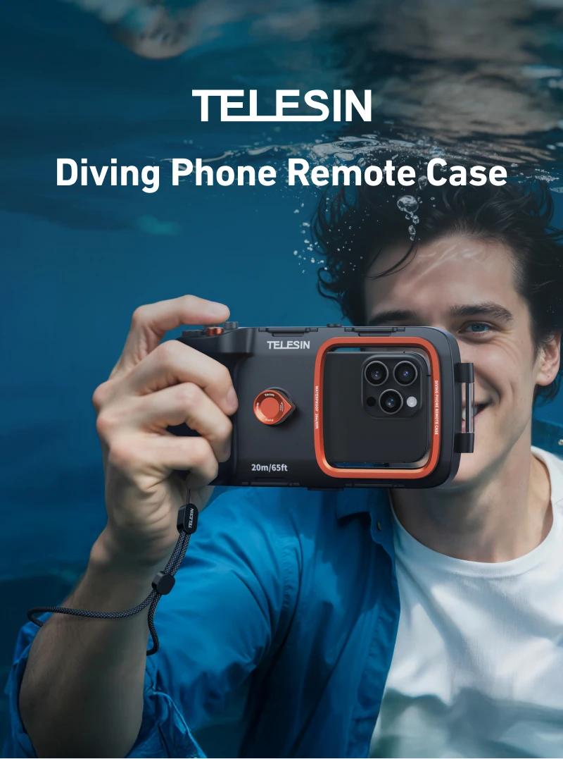 Diving Waterproof Phone Camera Shoot Hand Grip Phone Case Holder Shooting Aid Re