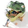 46Pcs/Set Dinosaur Figures Toy Models Dinosaur World Educational Toys With Storage Dinosaur Head Storage Box Boys Holiday Gifts 3
