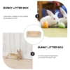 Rabbit Potty Box with Drawer Large Corner Litter Pan Pet Toilet Tray for Hamster Guinea Pig Ferret Bunny Reptile Small Animal 5