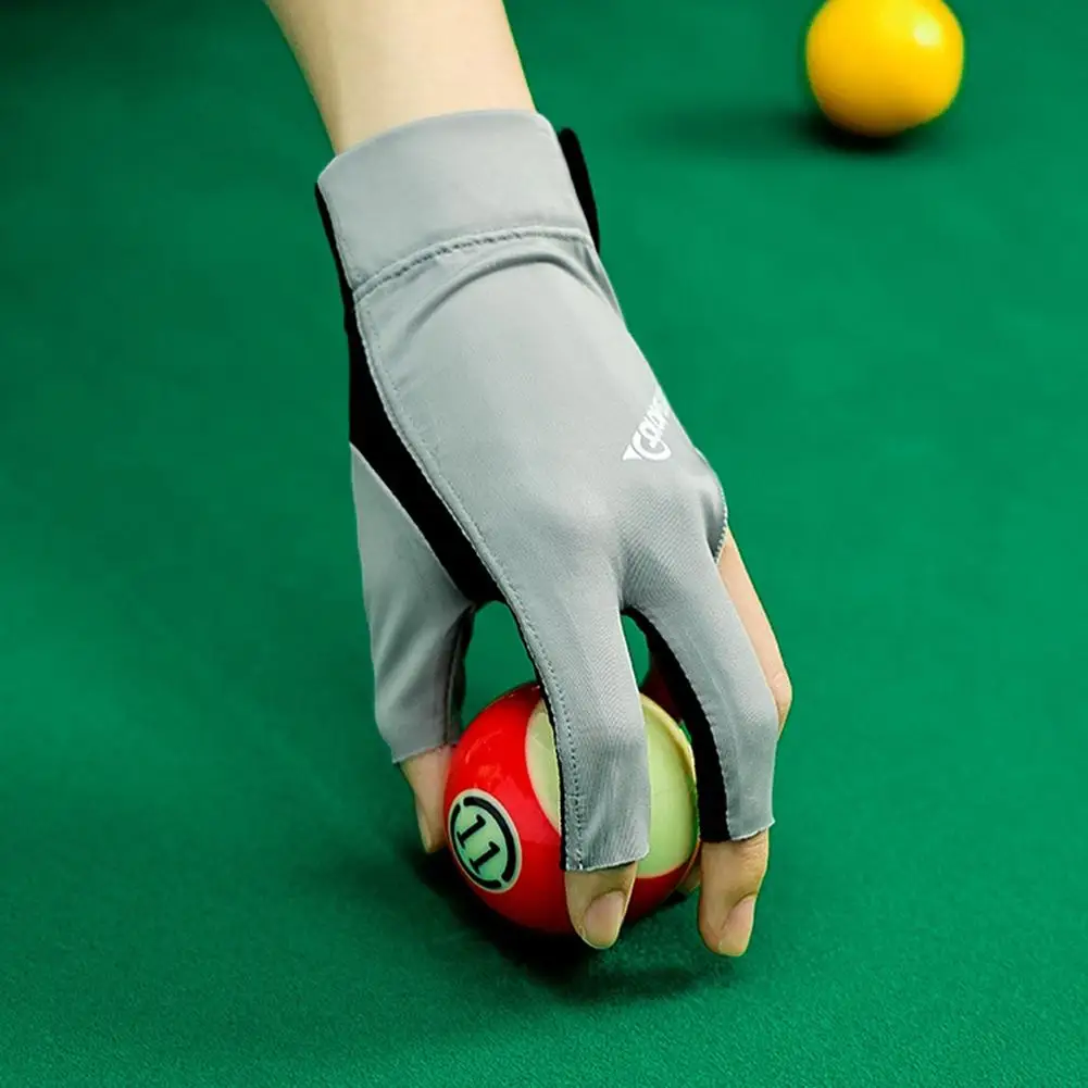 Odborný snooker kulečník rukavice prodyšné protiskluzový wear-resistant split-finger kulečník tvoření rukavice příslušenství nový