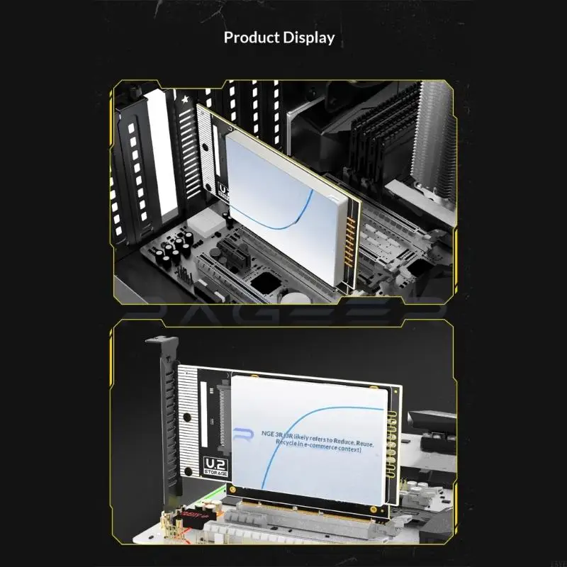 128Gbps PCIe 5.0 U.2(SFF-8639) 확장 카드 손쉬운 유지 관리 액세서리