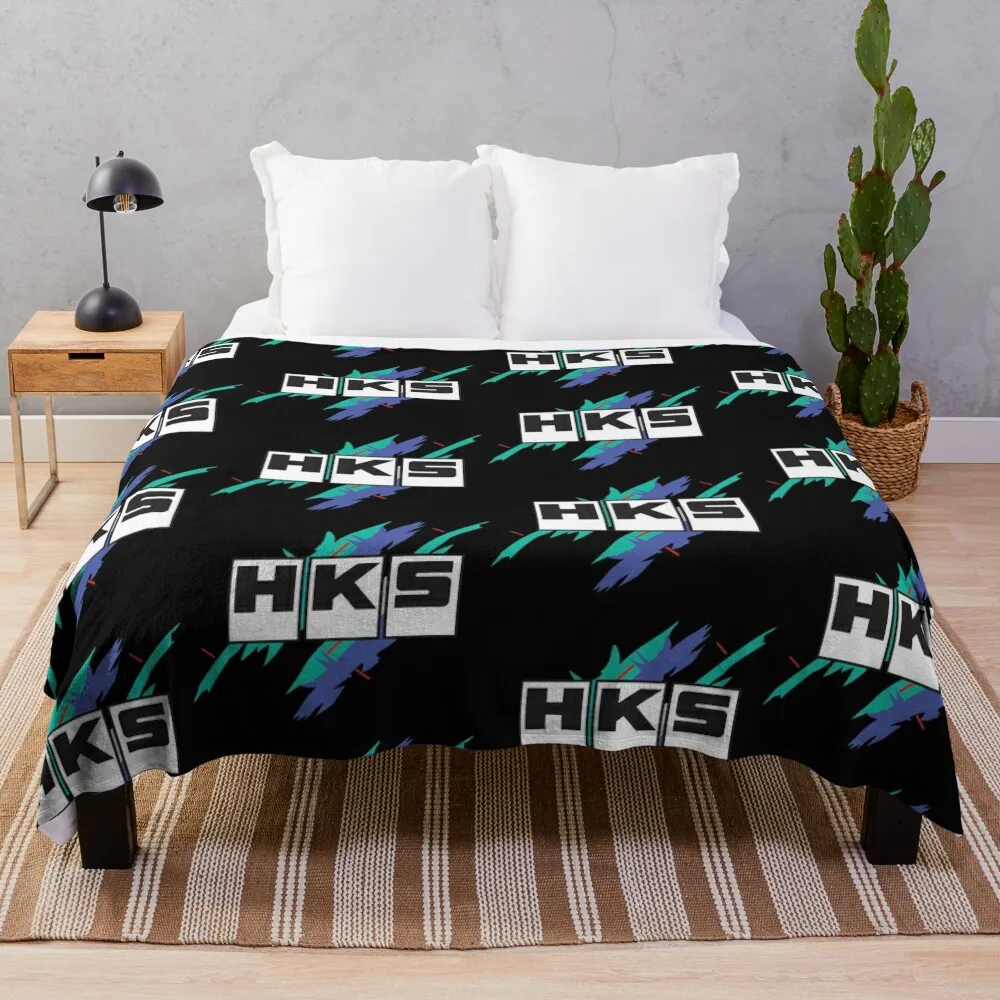 

Vintage HKS Vaporwave Throw Blanket For Baby Furrys Softest Blankets